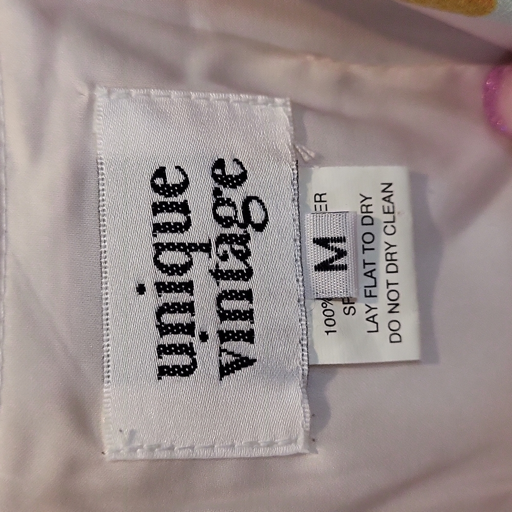 Unique Vinatge Popcorn Cotton Candy Luma Retro Style Dress Fit And Flare Size M - Picture 11 of 15